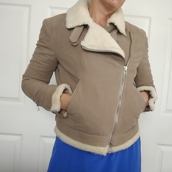 Acne Shearling Cotton Jacket XS - Picture 2 of 9